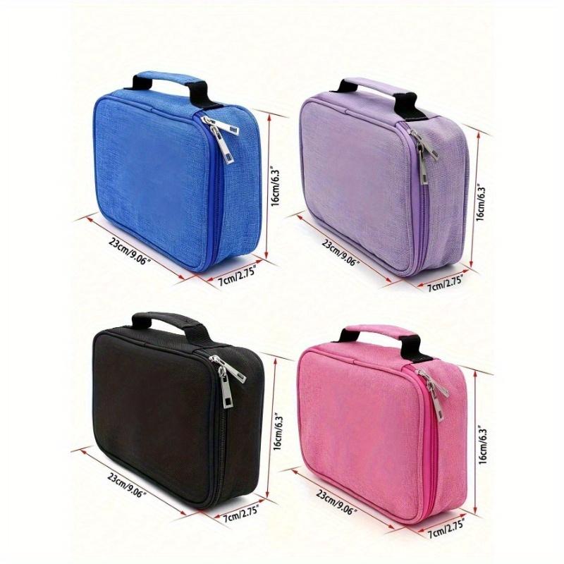 1Pc 72-Hole Large-Capacity Handheld Pencil Case Storage Bag 23*7*16Cm Sketching Painting Pen Holder Color Pencil Storage Box