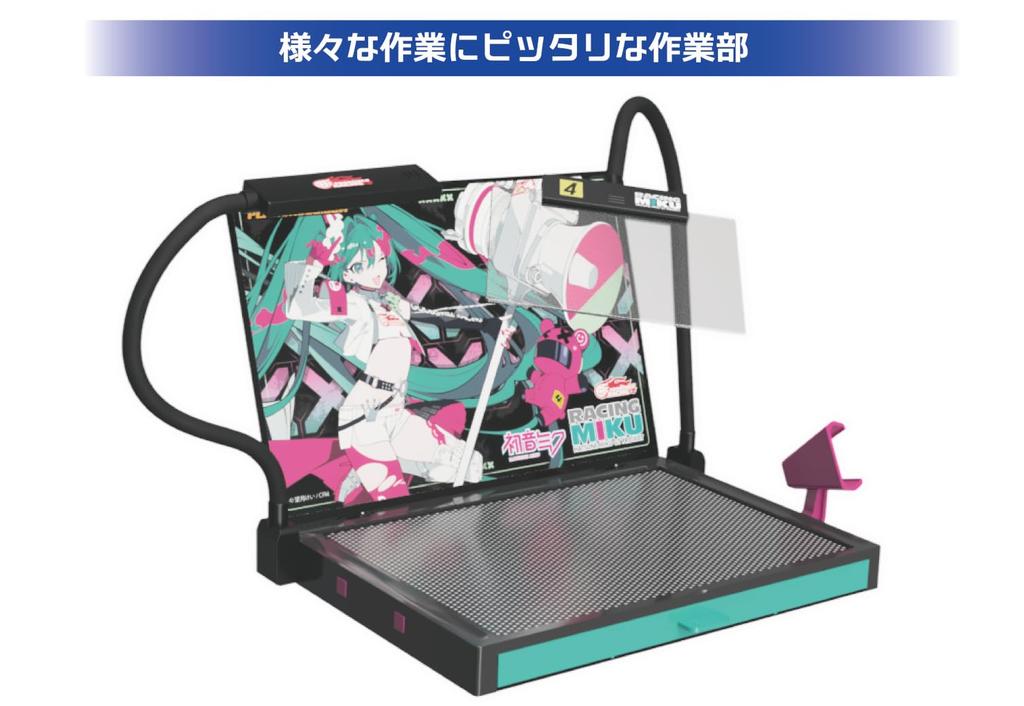 Plamo Improvement Committee Plamokojo Workstation Pro Racing Miku 2025 Hobby Tool Ver. 2.0 Ver. PMKJ-RM06