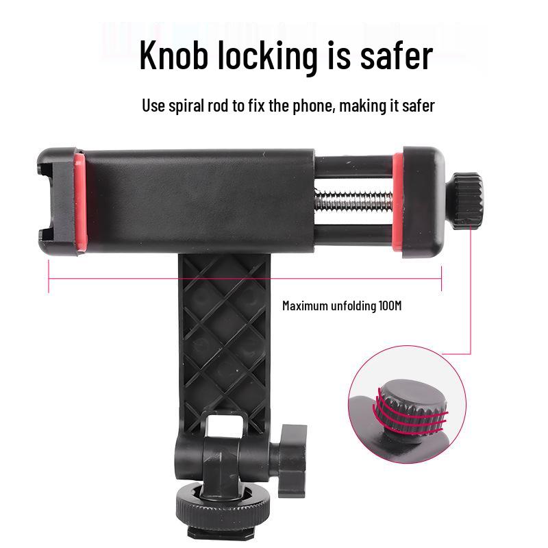 Mehrwinkel-Drehbare Kaltfuß-Handyhalterung für DSLR-Kamera und Live-Streaming