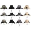 Sun Hat Unisex Ventilated Bucket Hat with Built-in Battery Panel Adjustable