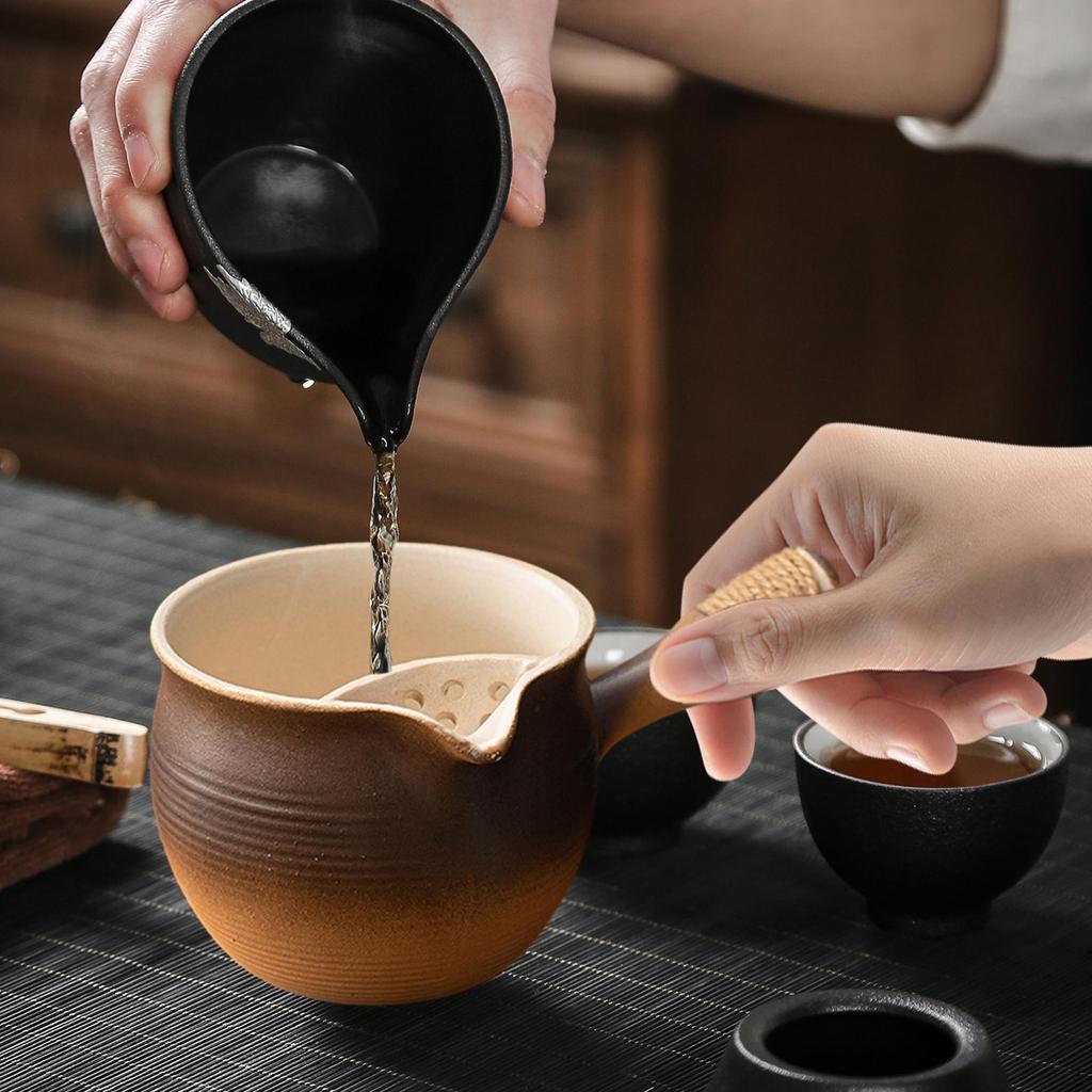 Keramik Teekanne Tee Wasserkocher Wärmer Lose Blatt Topf Milch Kännchen für Kaffee