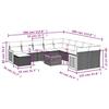 VidaXL Salon de Jardin avec Coussins 12 pcs, Canapés de Patio, Ensemble de Meubles, Mobilier de Terrasse Extérieur, Gris 3260660