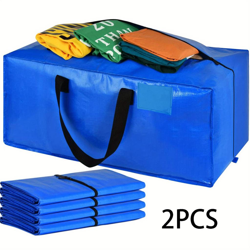 1/2/3/4 Stück Die strapazierfähige Umzugs- und Aufbewahrungstasche wird mit einem starken Griff und einer Reißverschluss-Tragetasche geliefert, um Platz zu sparen