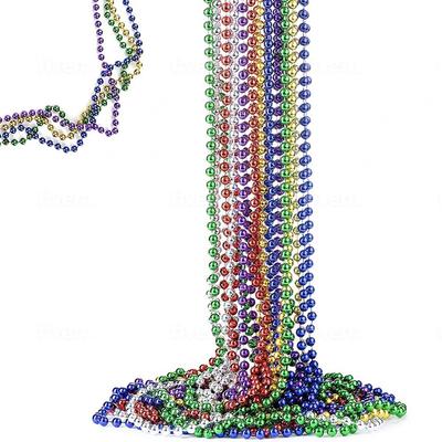 Naszyjnik z koralików Dekoracja imprezowa Kostium Rekwizyty do kostiumów z koralików Dzień Niepodległości Impreza Mardi Gras St. Korale Mardi Gras na Dzień Świętego Patryka