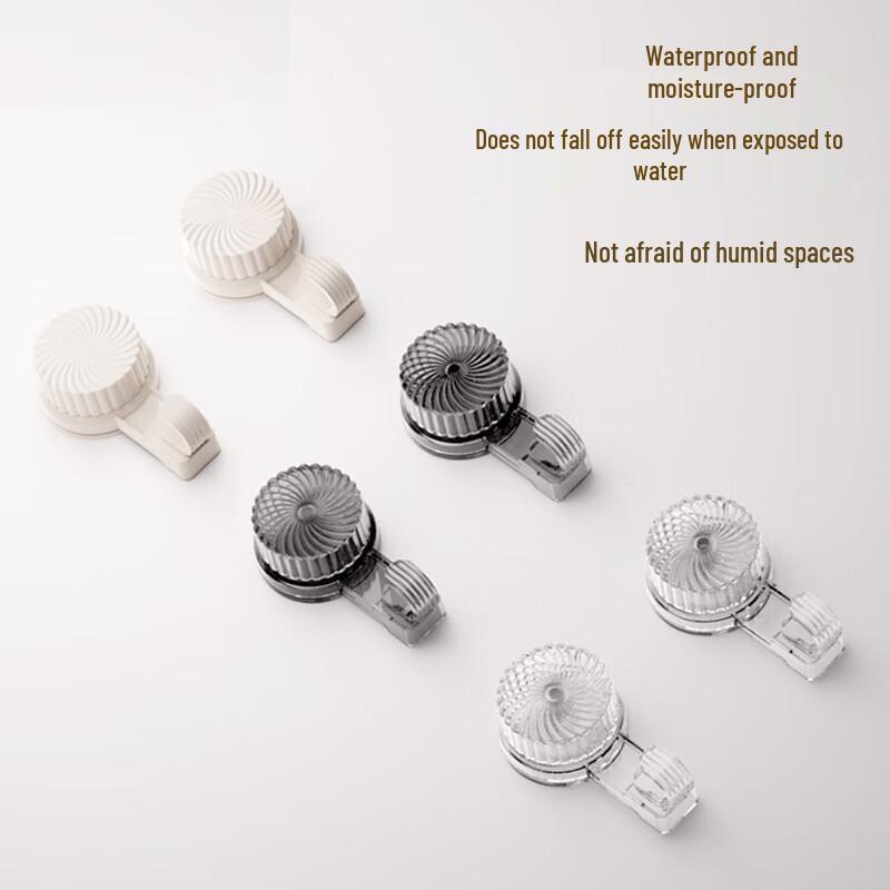 No-Drill Rotating Suction Cup Hooks - 2-Pack