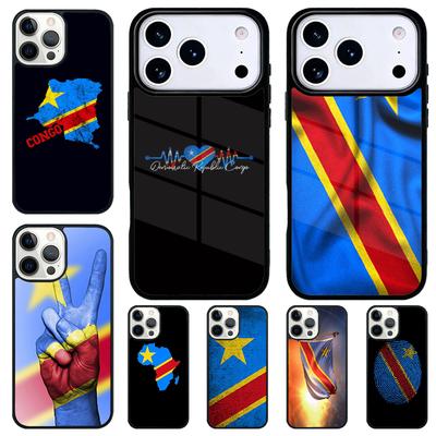 Congo Democratic Republic Flag Phone Case for iPhone 17 Air 16 15 11 12 14 13 Pro Max Shockproof Cover