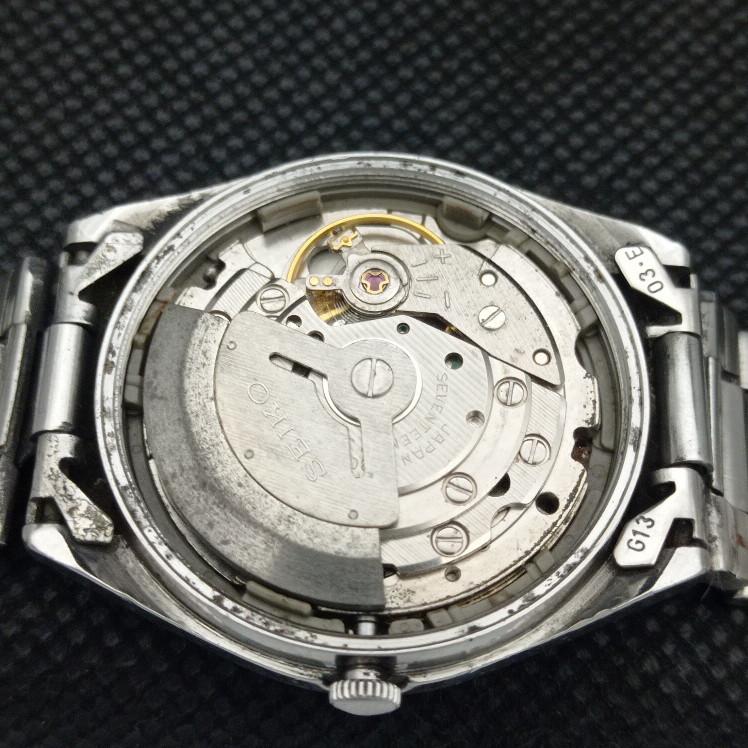 GEBRAUCHTE VINTAGE SEIKO 5 AUTOMATIK 6309A JAPAN HERREN D/D BLAU UHR 608g-a316342-9 SKU608g-a316342