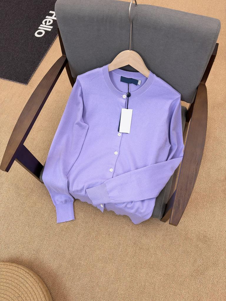[Top Version] Scan the Code RL Pony Clean Surface Knitted Cardigan To Show Thinness, Casual Lazy Style, Spring and Summer Literary Style