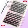 DIY Lash Extension Kit Individual Lashes Cluster D Curl Eyelash Extension +Tools