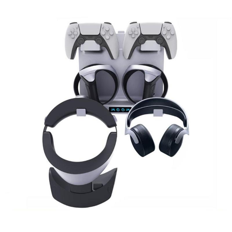 Controller Quick Charging Dock Stand for PS VR2 Headset Display Stand Headset Controller Storage Rack Accessories
