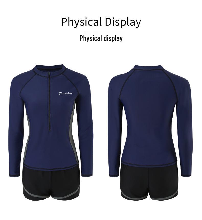 Couple's Quick-Dry Long Sleeve Wetsuit - Sun Protection for Snorkeling, Surfing, and Swimming
