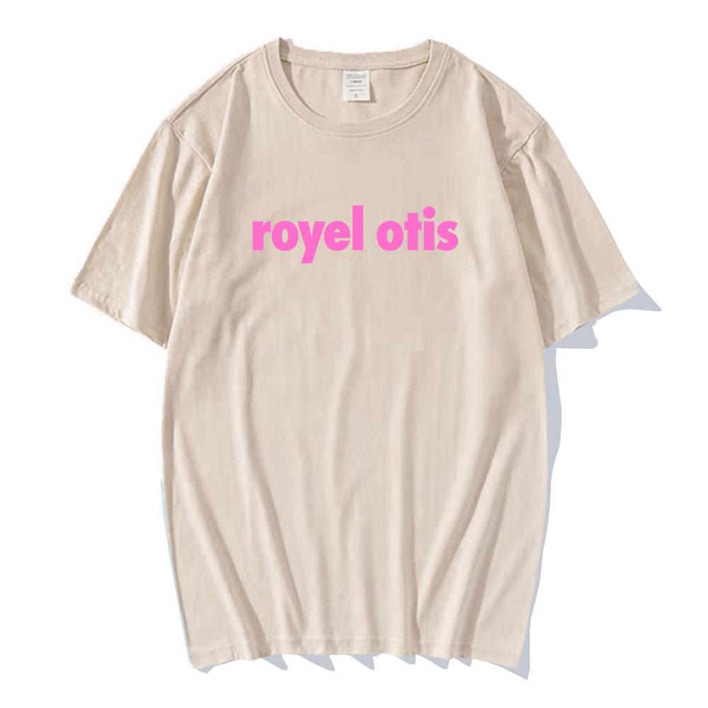 Royel Otis Popowy Duet Logo Zespołu T-shirt Nadruk Graficzny T-shirty Casualowe Letnie Unisex Streetwear Okrągły Dekolt Krótki Rękaw T-shirt Męski