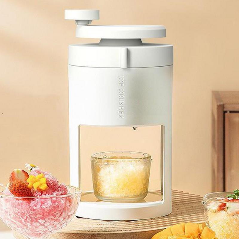 1pcs Creative Shaved Ice Machine Hand-cranked Reusable Ice Broken Machine Portable Rustproof Smoothies Slushies Making Tool