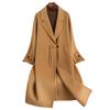 Autumn and winter new double-sided wool coat for women's medium and long loose pure woolen coat for women