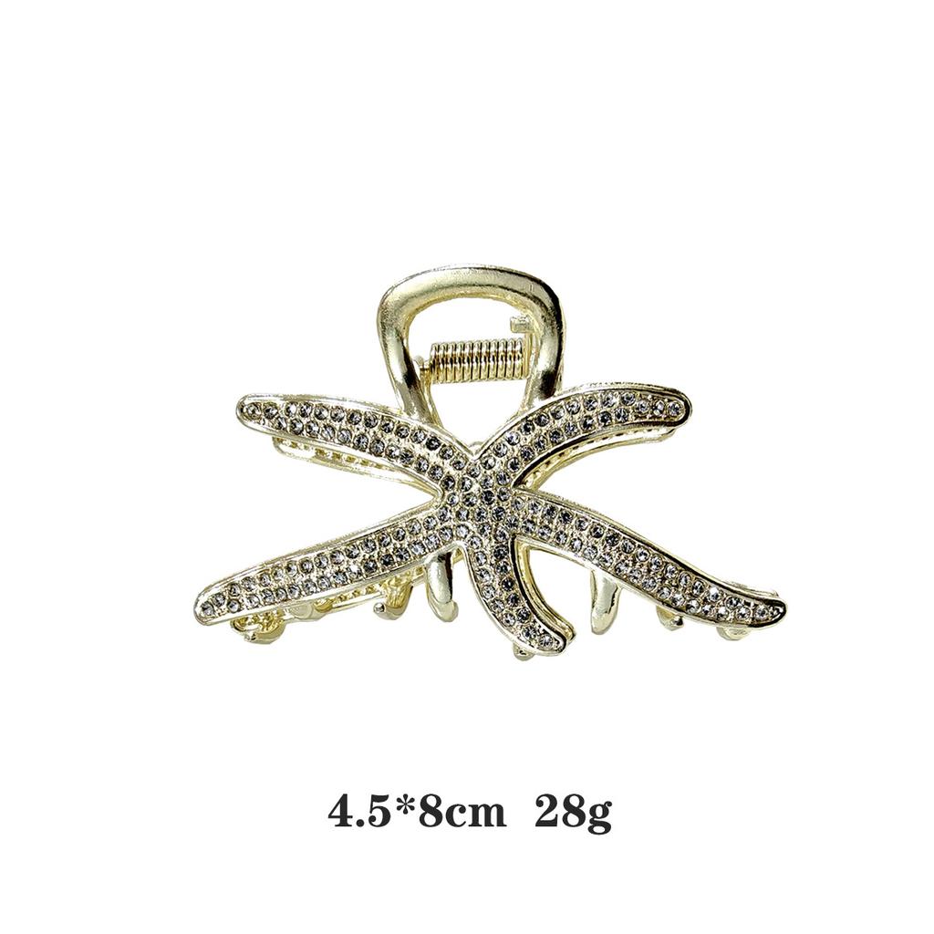Elegant Large-sized Sweet Women's Hair Clip Diamonds Hollow Heart-shaped Pearl Design Korean-style Accessory for Up-dos