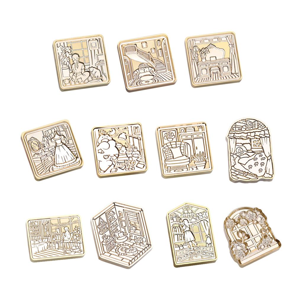 Sealing Wax Stamp Head for Seal Envelope Wedding Invitation DIY Scrapbooking House Pattern Wax Seal Stamp Head