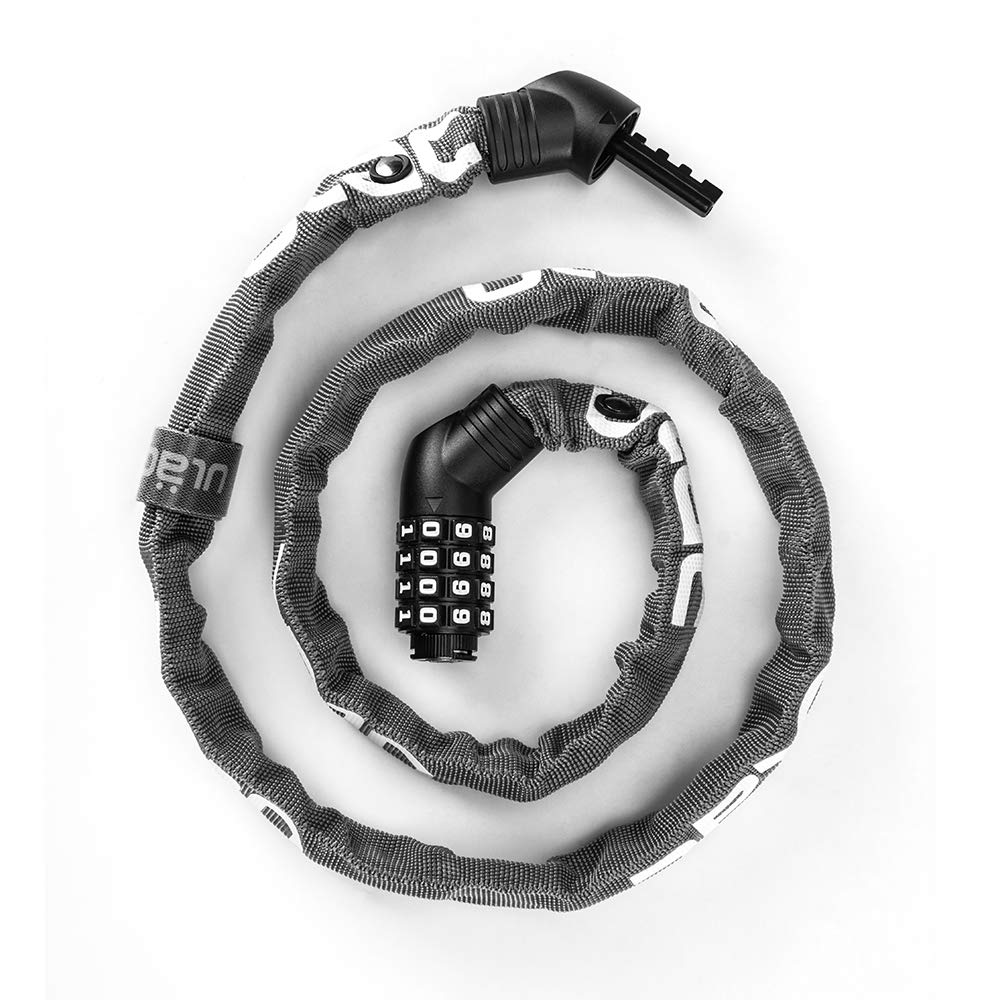 ULAC Bicycle Chain Dial Cable Motorcycle Wire High Cut Cable PIN Lock, Keyed, Lock, Lock, Lock, Lock, Resistance, Anti-Theft, Heavy-Duty, Lock,