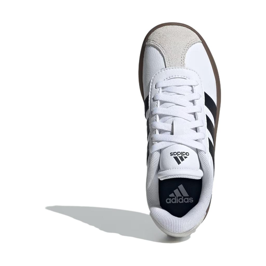 Adidas VL Court 3.0 K White Black Gum Kids Sneakers Cloud-White Core-Black Grey-One ID9062