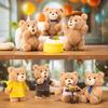 POP MART Ted2 Teddy Bear Action Plush Pendant Series Pop Mart Gachapon Blind Box Figure Plastic Model Premium Toy PVC Soft Vinyl Original Character