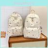 Japanese Ins Floral Dachshund Backpack With Cushion Straps For School And Travel