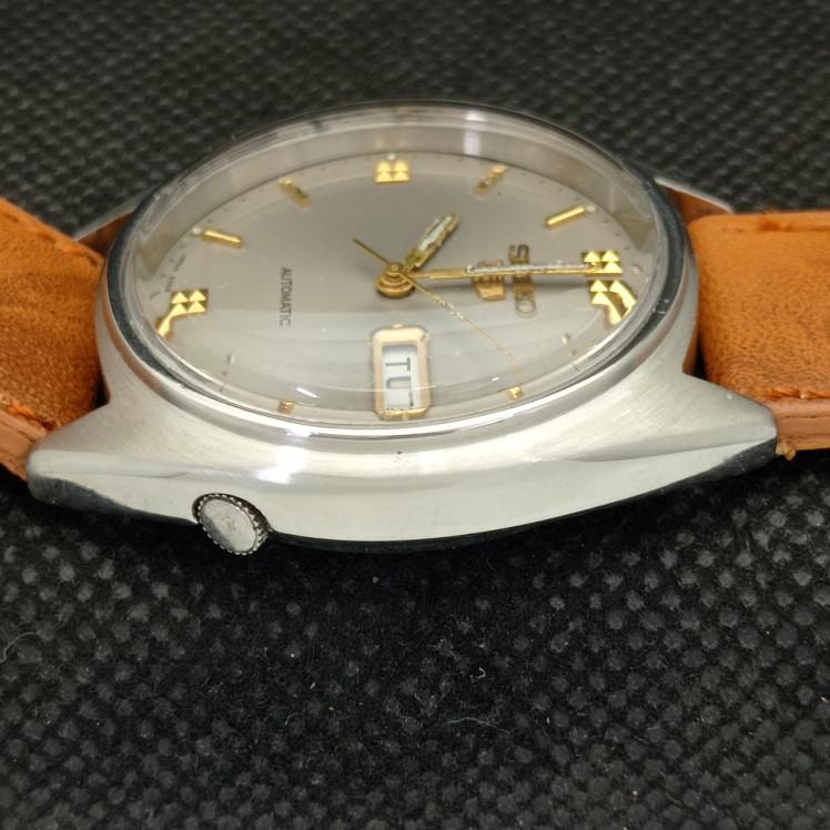 POUŽITÉ VINTAGE SEIKO 5 AUTOMATIC 6309A JAPONSKÉ PÁNSKE HODINKY S ORIGINÁLNYM CIFERNÍKOM a413523-2