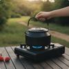 Camping Kettle Portable with Folding Handle Lightweight Teapot for Campers,