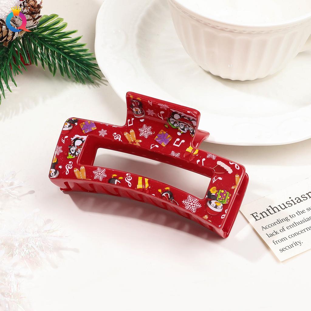 Weihnachts Haarnadel Dame Niedlich Süßer Druck Haarnadel Greifklemme Haarklammer Haaraccessoires