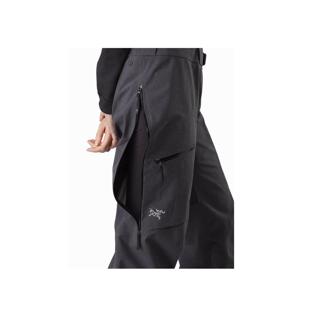 Arcteryx Solid Color Straight Leg Breathable Windproof Ski Pants Women Pants Black Gray 25808