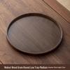 ZISIZ Walnut Wood Round Serving Tray