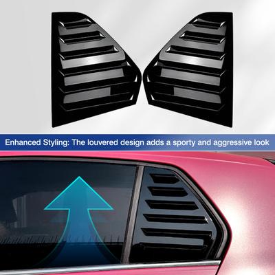 Pair Rear Side Window Trim Spoiler for VW Golf 8 GTI GTD R R-Line TSI TDI -2024 Window Shutter Cover Louver Air Vents