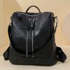 Simple and Retro Patchwork Women's Backpack Fashionable Backpack Mommy Bag and Women's Bag