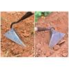 Triangle Tip Hoe with Metal Head and Wooden Handles for Precision Planting