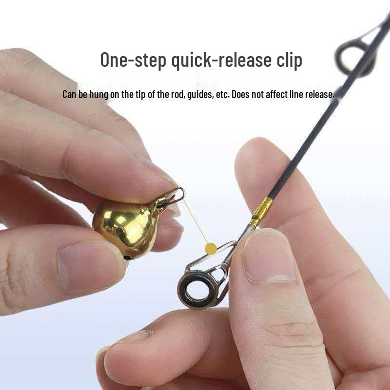 Automatic Fishing Rod Bell with Secure Attachment and Alarm