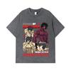 275 GSM Washed T-shirts 100% Cotton Baki V5 Ohma Print Unisex Heavy Cotton T Shirt