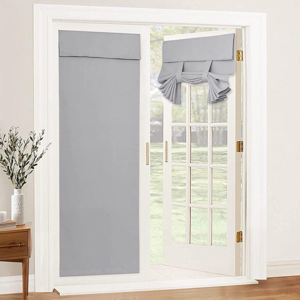 Punch-free Door Sunshade Adhesive Door Adhesive Curtains Blackout Door Curtains Living Room
