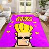 Johnny Bravo Carpet Door Mat for Living Room or Bedroom Protective Mat Under Chair Office Decoration Christmas Gift Birthday Present