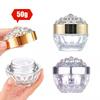 1 Stück 50g Glasdeckel Behälter Flasche Kosmetik Reise Luxus Diamant Glas Gesichtscreme Mit Acryl für Lotion Gläser