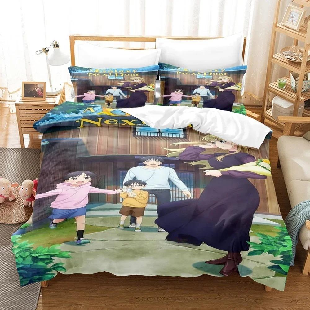 

Fashion 3D Print Anime A Galaxy Next Door Bedding Set Single Twin Full Queen King Size Bed Set Adult Kid Bedroom Duvetcover Sets 70x133cm 2pcs