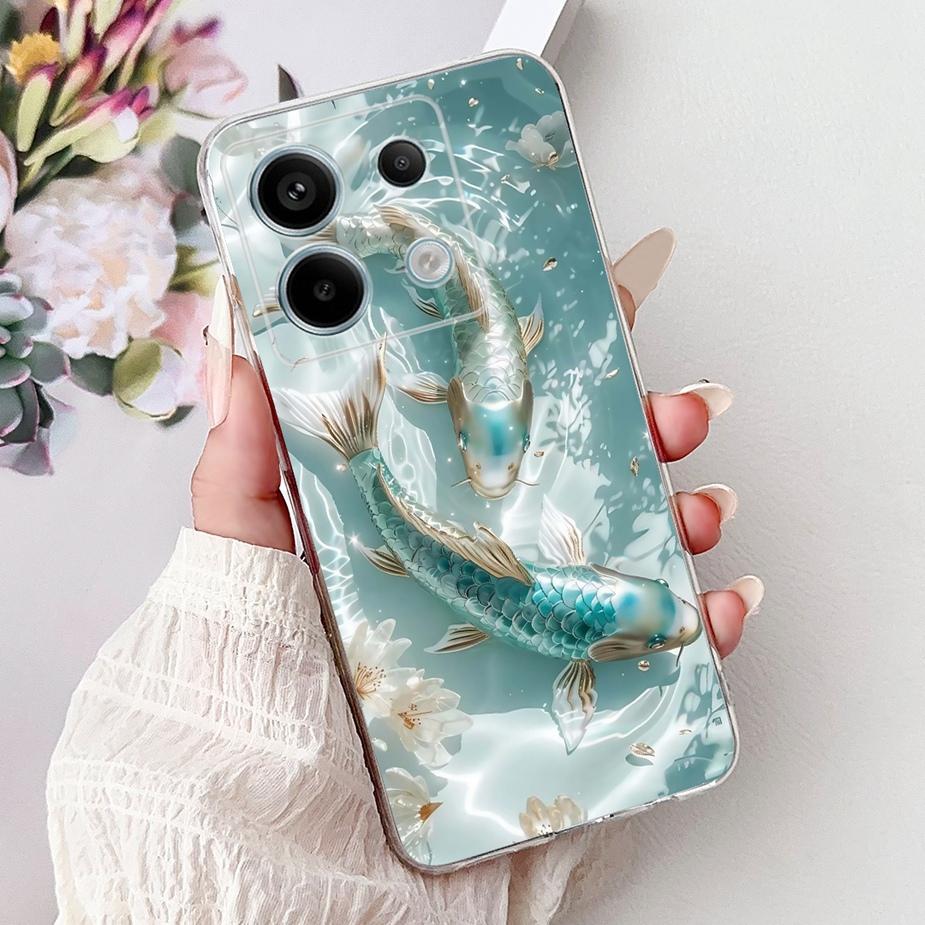For Xiaomi Redmi Note 13 Pro 4G Case Luxury Popular Painted Cover Soft Slim Phone Case For Redmi Note 13 Pro Plus Note13 5G Bags