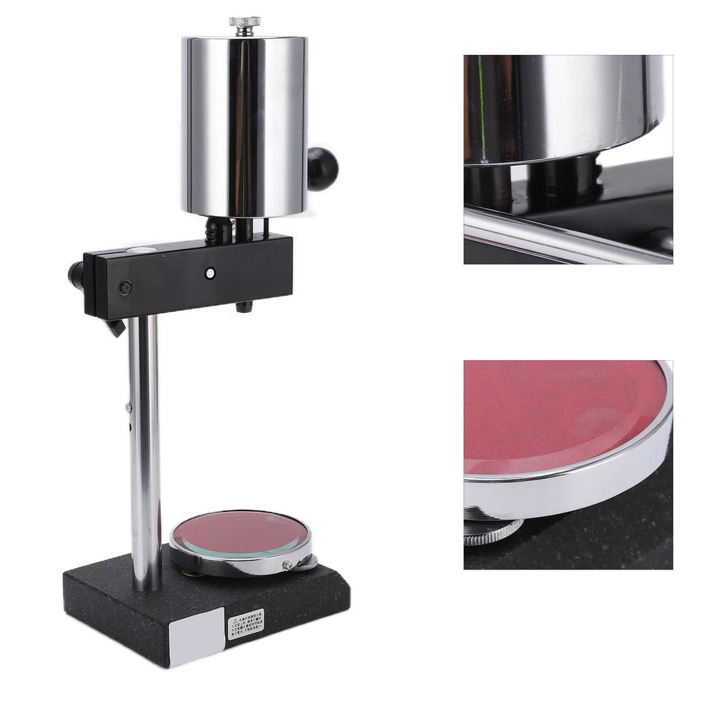 SLX-D Rubber Hardness Tester for Rubber, Sponge, Foam Hardness Test, with Marble Base, Tempered Glass Shape
