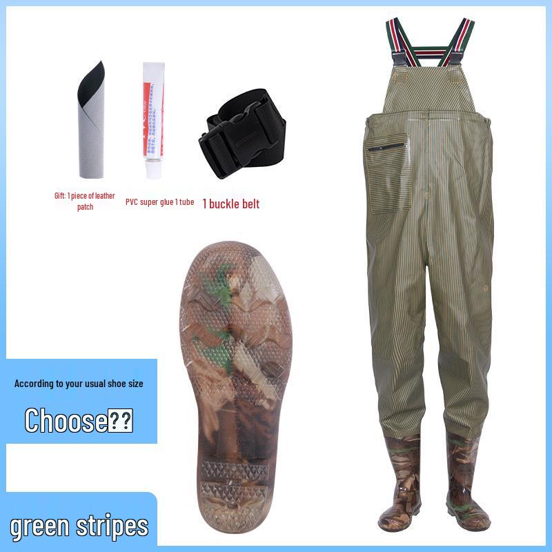Waterproof Wear-Resistant Fishing Waders with Non-Slip Boots