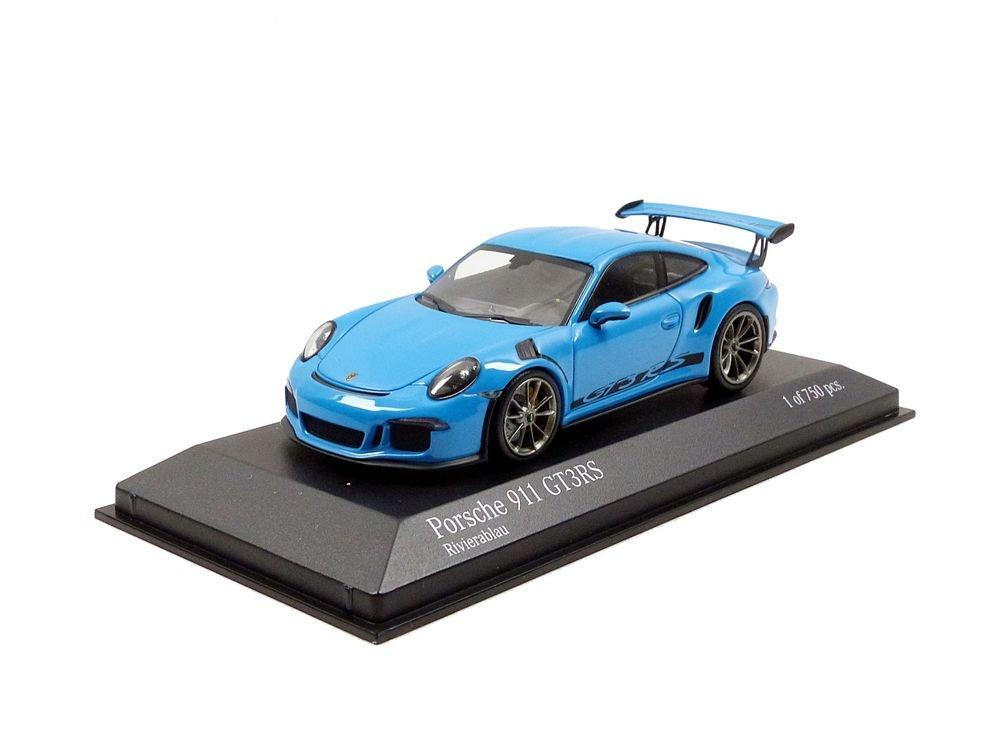 Minichamps Scale Porsche 911 GT3 RS 2014 Riviera Blue 1/43 (991)