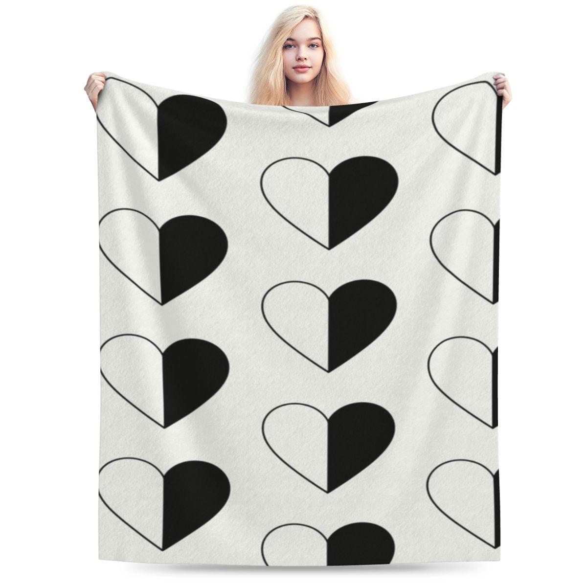 Black White Custom Comfortable Gift An UltraSoft Micro Fleece Blanket 75x100cm