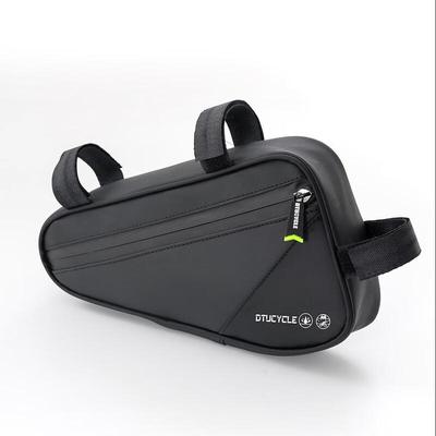 Portable Leather Mountain Bike Frame Bag