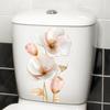 Creative 3D Floral Toilet Stickers, Dimensional Flower Wall Decals for Bathroom Waterproof Removable Decor