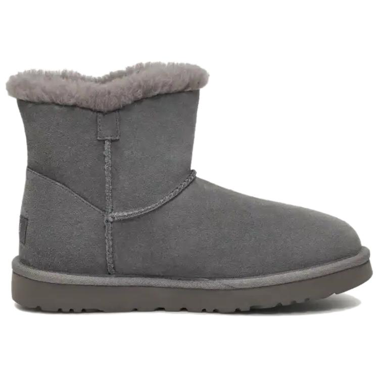 UGG Mini Bailey Button Crystals Short Snow Boots Women Boots Charcoal 1138170-CHRC