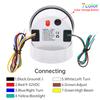 7 Color 85mm GPS Speedometer Gauge with Antenna 200KMH,160MPH Speed Meter COG TRIP ODO Turn Light Car Boat Yacht 12V24V