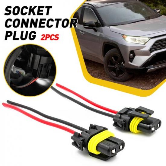 Socket Adapter Female Harness Wiring Pigtail Plug Headlight Connector H11 H11B