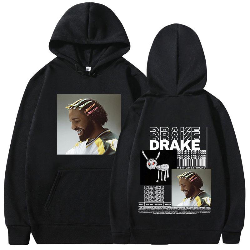 Rapper Drake Music Album Cover Graphic Hoodies Men's Fashion Hip Hop Vintage Sweatshirts Autumn/Winter Fleece Warm Pullovers Y2k