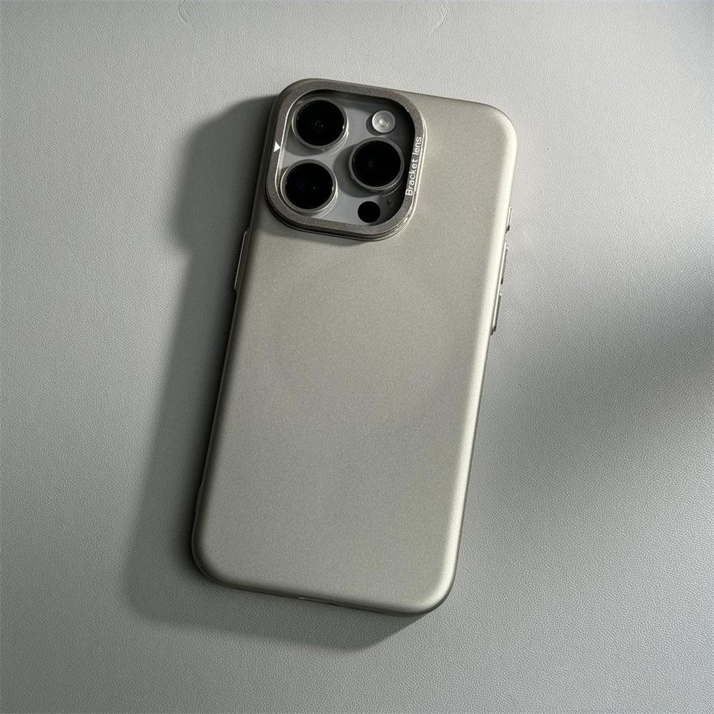 Luxury Ultra Thin Alloy Lens Holder Magnetic PC Hard Case For iPhone 17 16 Pro Max 15 14 Plus 13 Magsafe Wireless Charging Cover